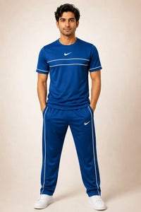 Men's Fleece Plain Tracksuit Winter Warm Casual Sportswear Set